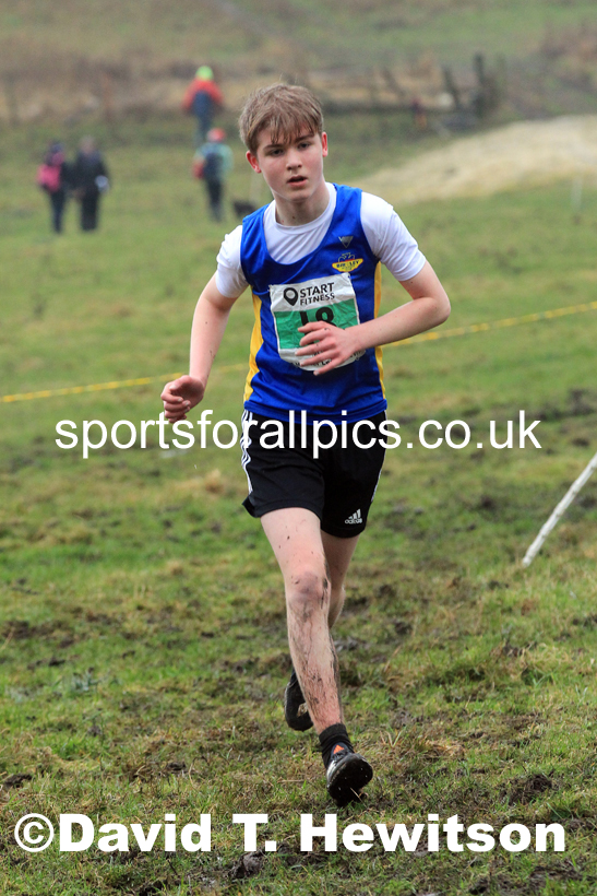 Boys under-15s 2022 North Eastern Harrier League, Thornley Farm, Peterlee, County Durham. Photo: David T. Hewitson/Sports for All Pics